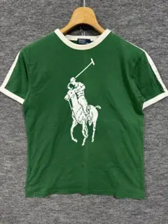 polo ralph lauren ラルフローレン ビッグロゴ tシャツ 緑
