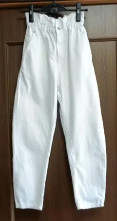 ZARA ハイウェストテーパードパンツ　総ゴム　XS