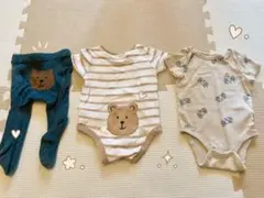 Gap ベビー服 ボディスーツ タイツ 3点セットのサムネイル