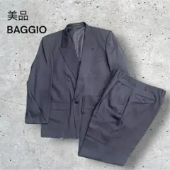 美品　BAGGIO ダブルスーツ　セットアップ　ビジネス　チャコールグレー　XLのサムネイル