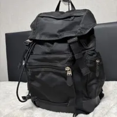 美品COACH ナイロン レザー バックパック リュック　ブラックのサムネイル