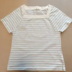 Earth Music & Ecology スクエアネック半袖Tシャツ