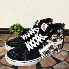 【VANS バンズ】スニーカー（27）ハイカット　招き猫　招福