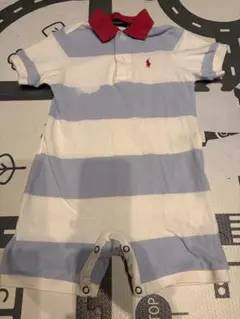RALPH LAUREN ストライプロンパース 90