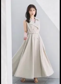 タグ付き ANDREA & Co. バックボタンワンピース アイボリー - メルカリ