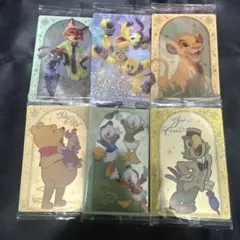 ディズニー ウエハース キャラクター カード 6枚セット