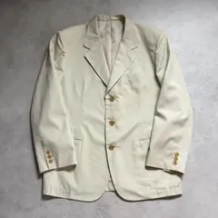 90s McGREGOR　テーラードジャケット ブレザー　オフホワイト　背抜きのサムネイル