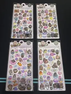 ラブブ　ボンボンドロップシール　ウォーターシール　4枚セット