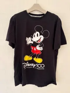 ディズニー Disney100 ミッキーマウス Tシャツ M ブラック