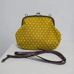 AYANOKOJI がま口 ショルダーバック ドット柄