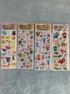 どうぶつシール4枚セット