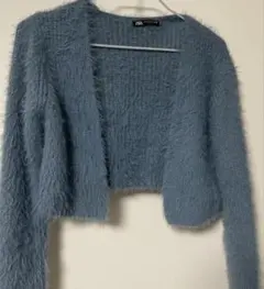 ZARA ブルー 長袖カーディガン