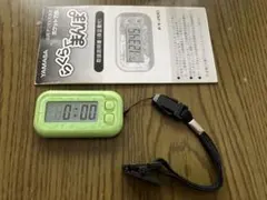 緑　YAMASA ヤマサ デジタル万歩計 らくらくまんぽ EX-200