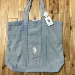 タグ付き新品　US polo assn デニムトートバッグ大容量