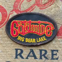 【USA vintage】Goldmine スキー場　ワッペン　企業物　英字