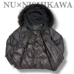 定価4万　ナノユニバース 西川ダウン フードショートダウン リアルファー S