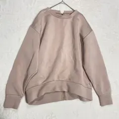 VIS トレーナー レディース F ピンク バックジップ ゆったり スウェットのサムネイル