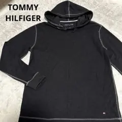 【薄手】TOMMY HILFIGER プルオーバー パーカー ステッチデザイン