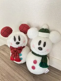 3F 【美品】東京ディズニーリゾート スノースノー ぬいぐるみ セット