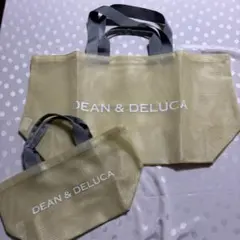 DEAN & DELUCA メッシュトートバッグ L,Sセット