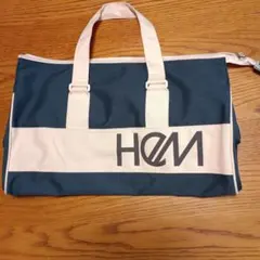 HeM トートバッグ グリーン×ベージユ