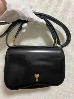 AMI PARIS ブラック2way トップハンドルバッグ
