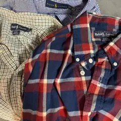 Ralph Lauren チェック柄シャツ 3着セット