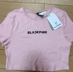 H&M ツアーTシャツ BLACKPINK クロップドTシャツ ミニT チビT