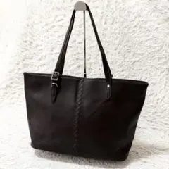 極美品 LIME ライム 本革 レザートートバッグ A4収納可 肩掛け 