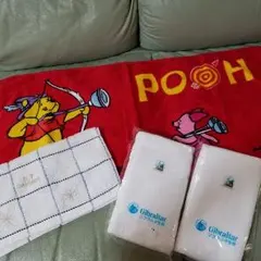 フェイスタオル3枚とハンドタオル1枚