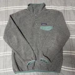 Patagonia フリースジャケット グレー/ターコイズ