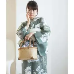 お値下げ中】【utatane】菊づくし パープル 浴衣+兵児帯セット - メルカリ