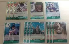 ワンピースカード　師弟の絆　緑　ゾロ　デッキパーツ　まとめ売り
