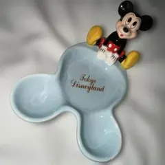 【希少・当時物】レトロ 東京ディズニーランド陶器製 ミッキー アクセサリートレイ