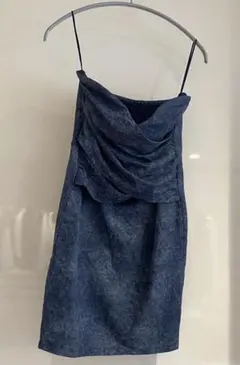 エゴイスト EGOIST ワンピース デニム生地 ストレッチ ベアトップ型