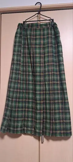 studioCLIP★タータンチェック柄プリーツロングスカート