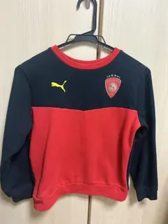 【お値下げ】PUMA 赤黒 トレーナー 140サイズ