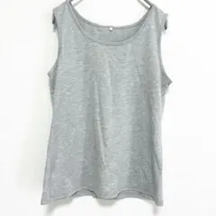 美品 グレー タンクトップ インナー 【M】定番 シンプル 無地 レディース