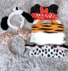 キャラクター ヘアバンド 5個セット　スヌーピー　ミニー