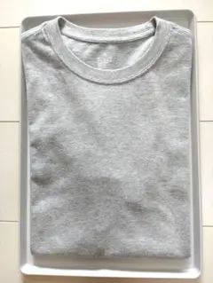 [廃盤品]　無印良品　MUJI 半袖TシャツSサイズ　ライトグレー