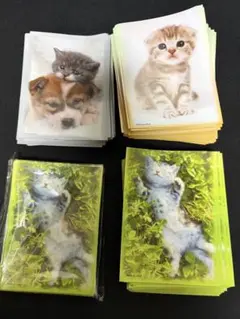 犬　猫　動物　スリーブ　中古　約40・100・100枚のサムネイル