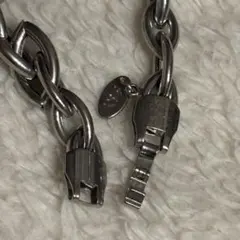 シルバー ステンレス チェーンバングル