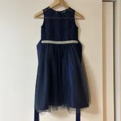 キャサリンコテージ ドレス サイズ140 チュールドレス ネイビー ビジュー