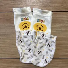 プーさん コットン新生児ミトン 2セット まとめ売り