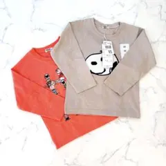 【新品•タグ付き】スヌーピー 子供服 長袖ロンT 100 　2枚セット