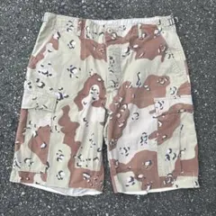 90年製 米軍実物 チョコチップカモフラージ BDU ミリタリー　ショーツ　XLのサムネイル