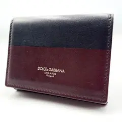 【未使用級　希少品】DOLCE&GABBANA　コンパクトウォレット　レザーのサムネイル