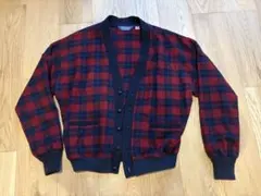 80s Vintage USA製 PENDLETON チェック柄 カーディガン