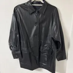 INGNI フェイクレザー ジャケット ブラック