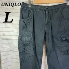 ユニクロ　カーゴパンツ　クロップド　ドロスト　コットン　ヴィンテージ　古着